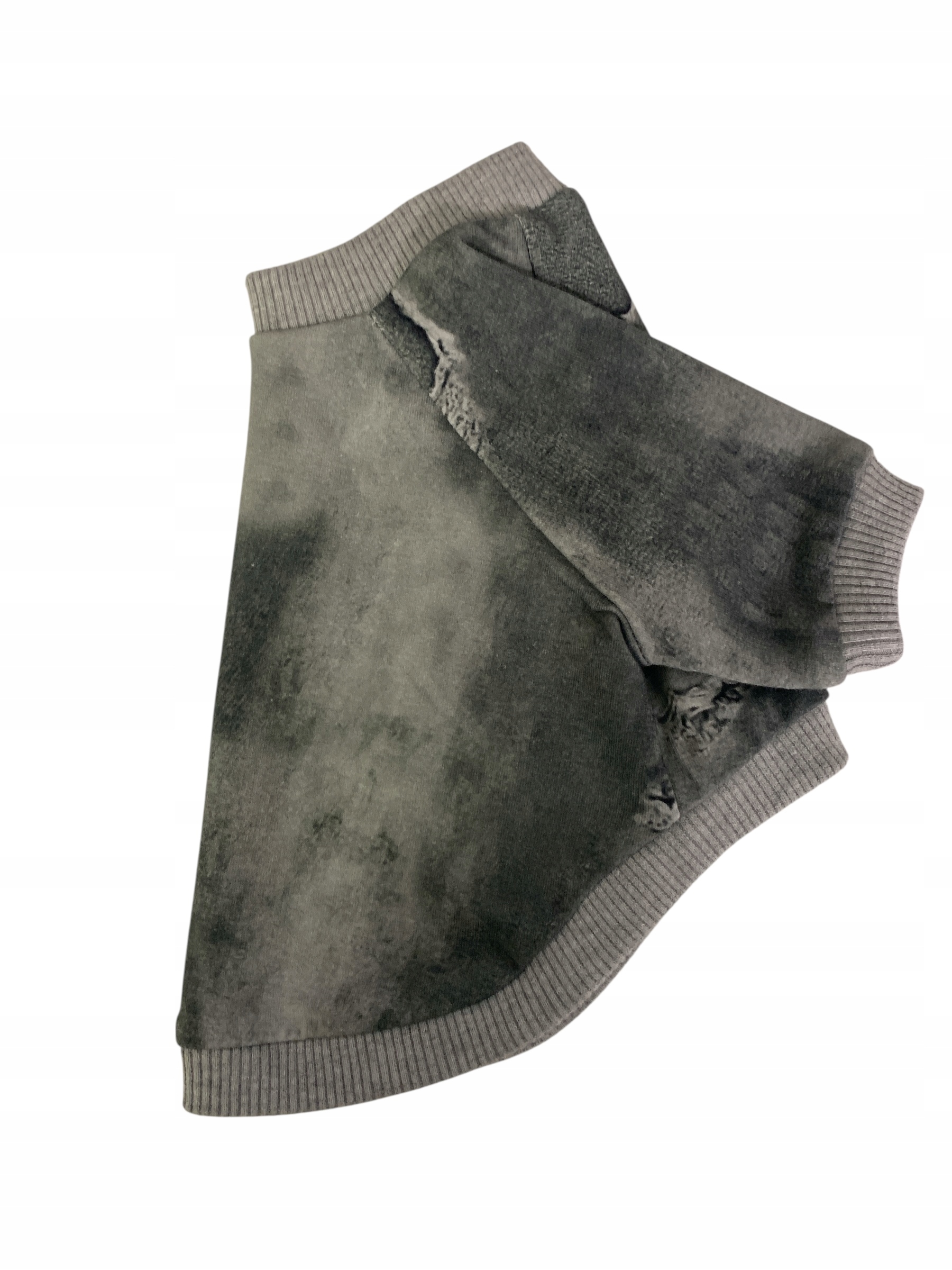 Mikina pro psa s raglánovým rukávem Odřený Šedý Jeans velikost L