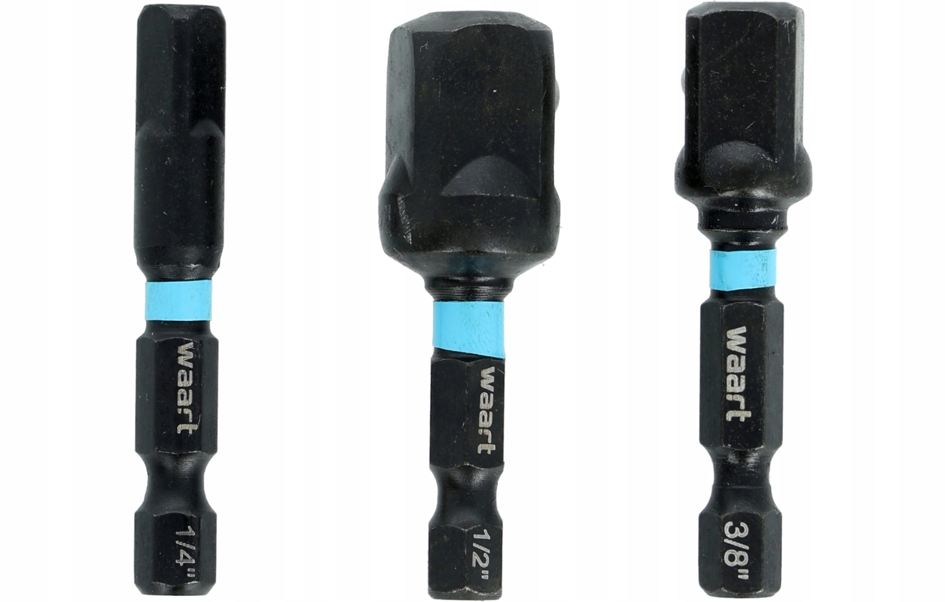 Komplet Zestaw adapterów udarowych 1/4",3/8",1/2" Hex Waart 3szt.