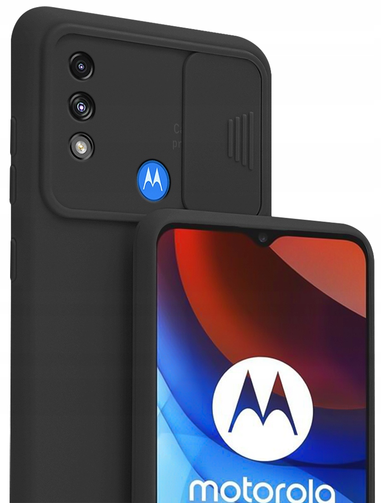 

Etui Silicone CamShield Szkło do Motorola E7 Power