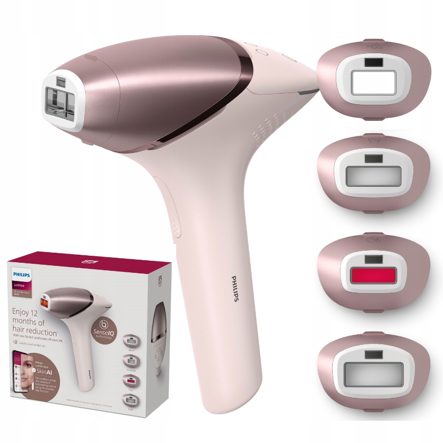 DEPILATOR IPL PHILIPS IPL LUMEA BRI977/00 ZESTAW X4 NASADKI + ETUI PREZENT EAN (GTIN) 5906063210750