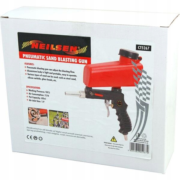PISTOLET DO PIASKOWANIA PIASKARKA Neilsen EAN 5055282052679