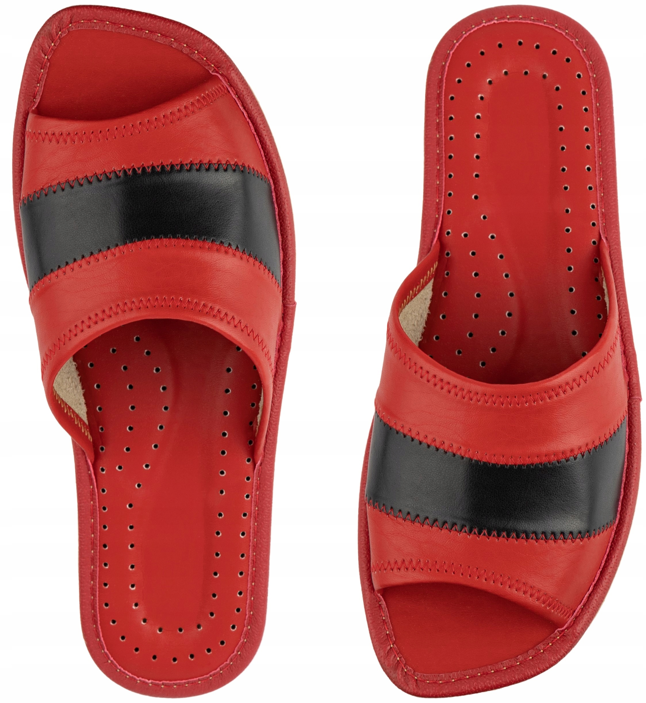 

Pantofle klapki damskie skórzane, kapcie, papcie