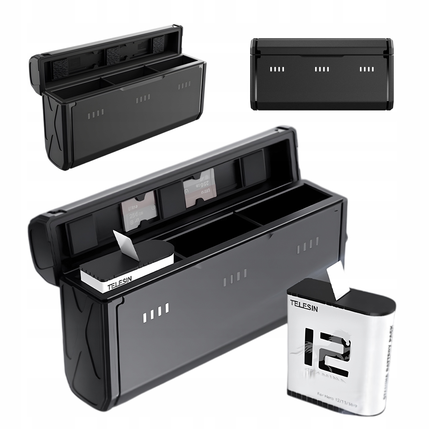 Rychlonabíječka Pro Akumulátory S 3-ZÁSUVKOVOU Baterií Pro Go Pro Hero 12