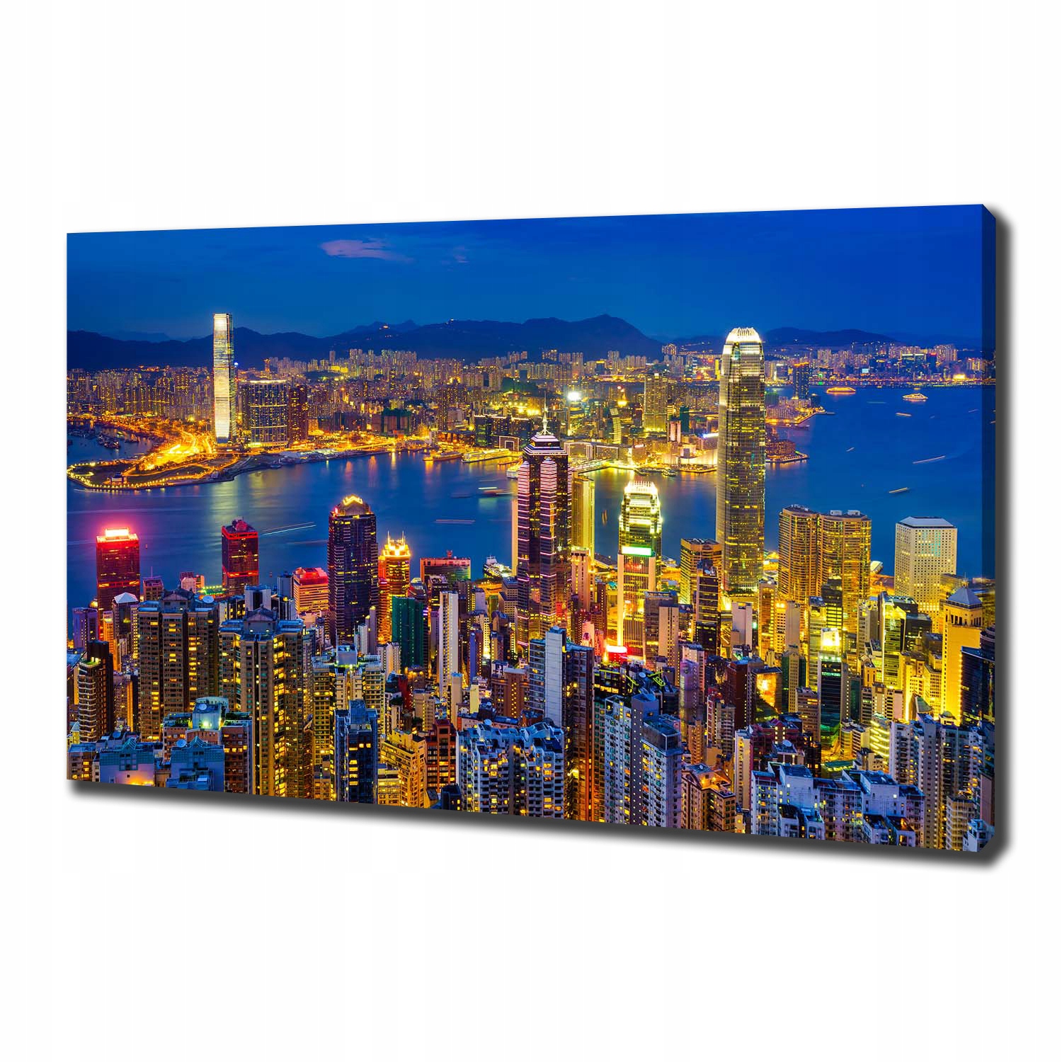 

Foto obraz na płótnie Hongkong nocą 100x70 cm