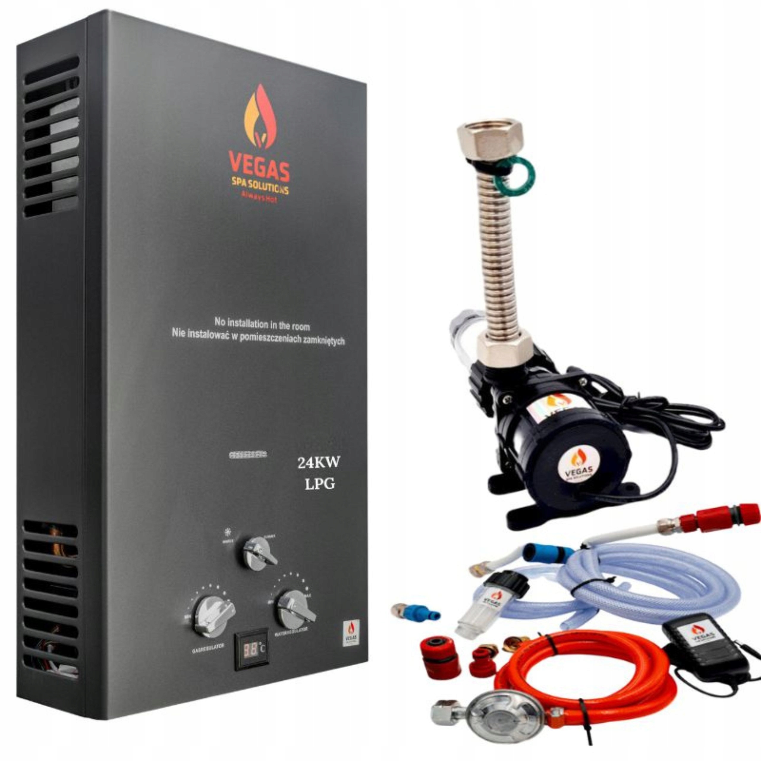 Plynový ohrievač jacuzi pre nafukovaciu záhradnú guľu, sada Standard