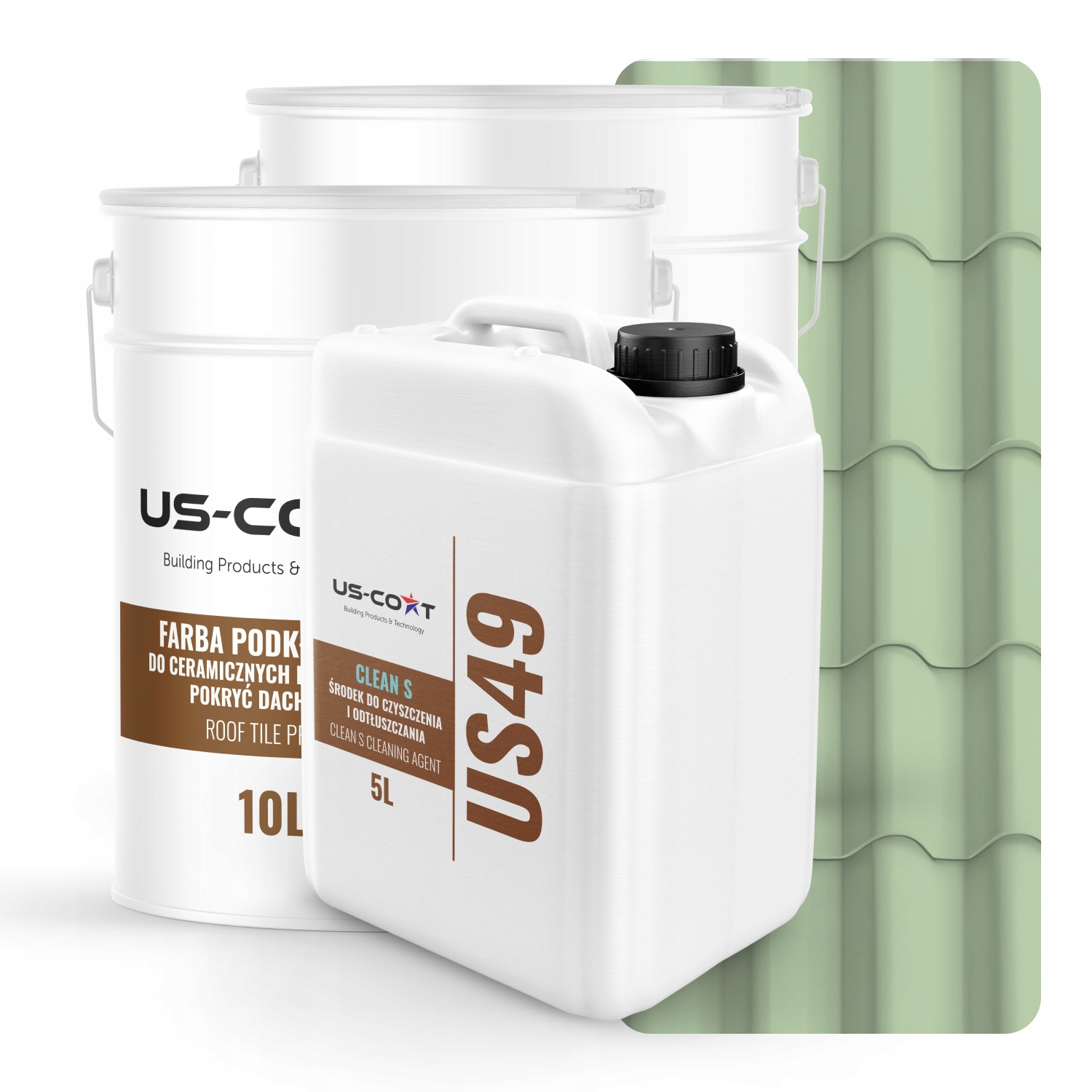 Farba Na Keramické Strešné Krytiny Sada Zelená Pastelová RAL6019 74m2 Satén