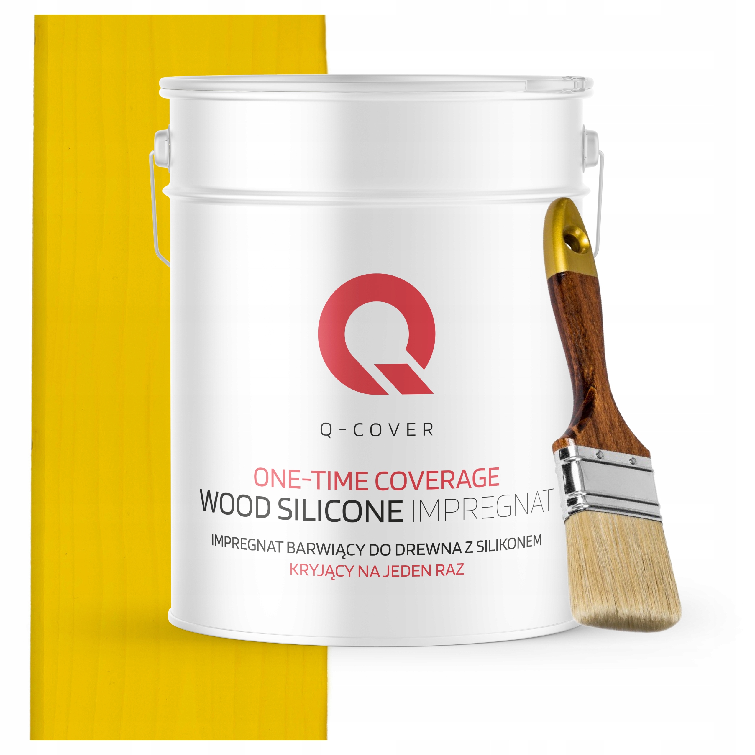 Barva Impregnát na dřevo Ochrana a barva v jednom 10L Žlutá Štětec