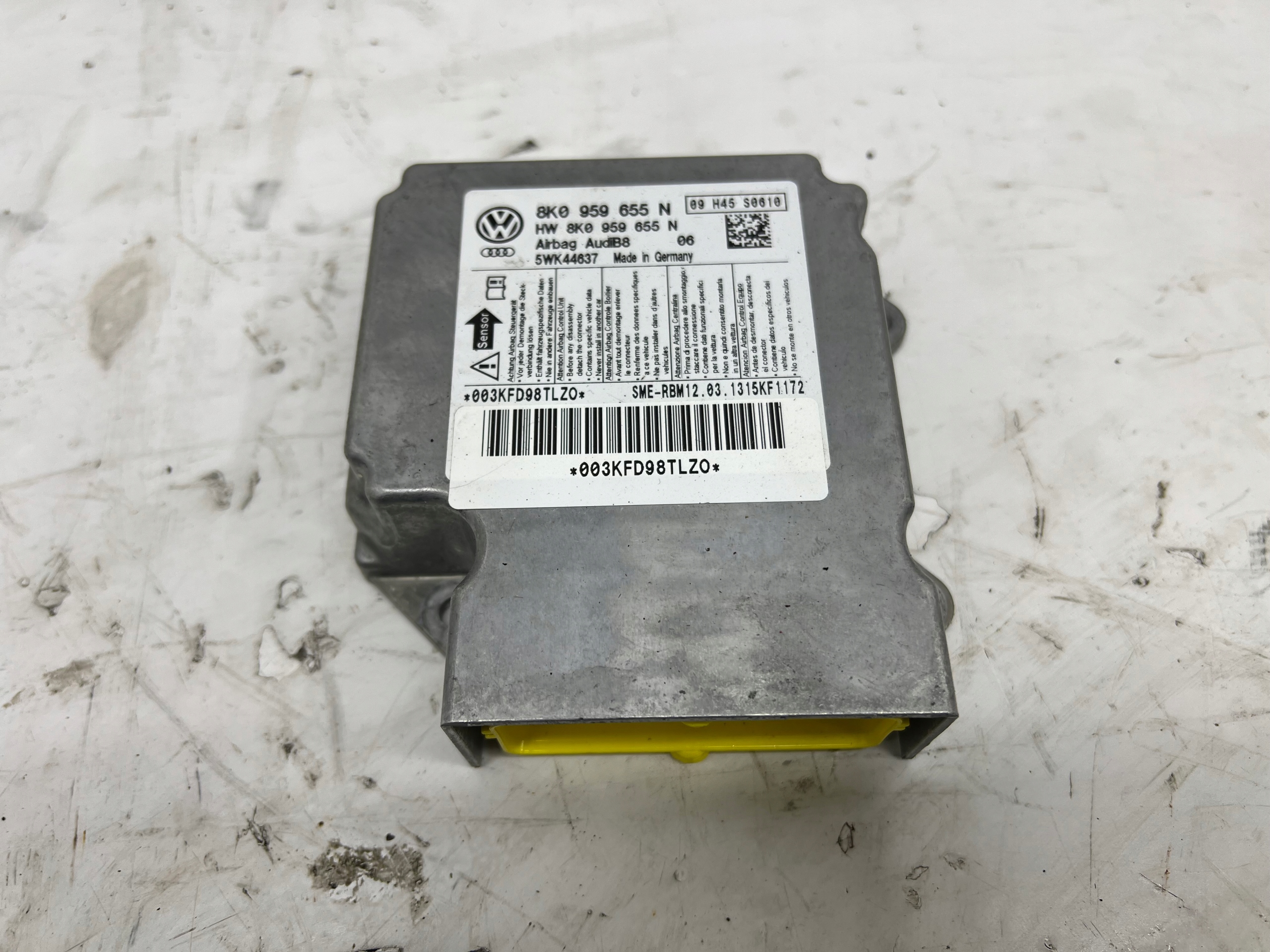 control unit module airbag AUDI A5 8T COUPE LIFT 12-15r A4 B8 8K0959655N