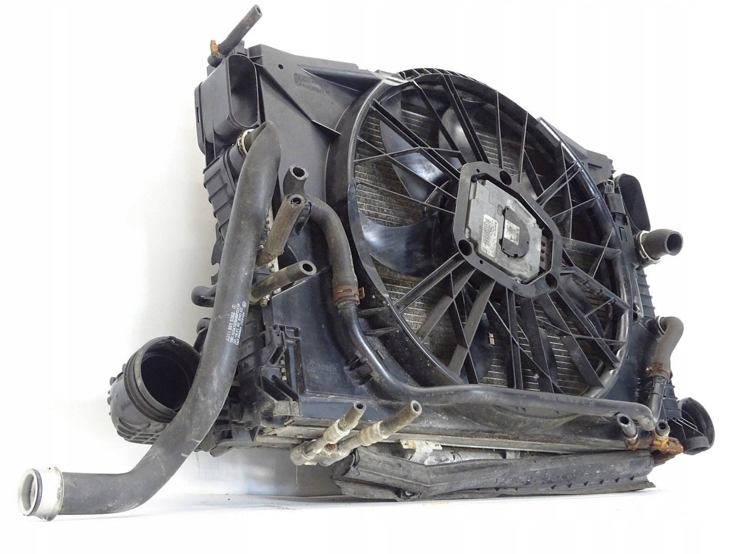 KOMPLET der Kühler Lüfter MERCEDES E W211 3.0 CDI A2115001693