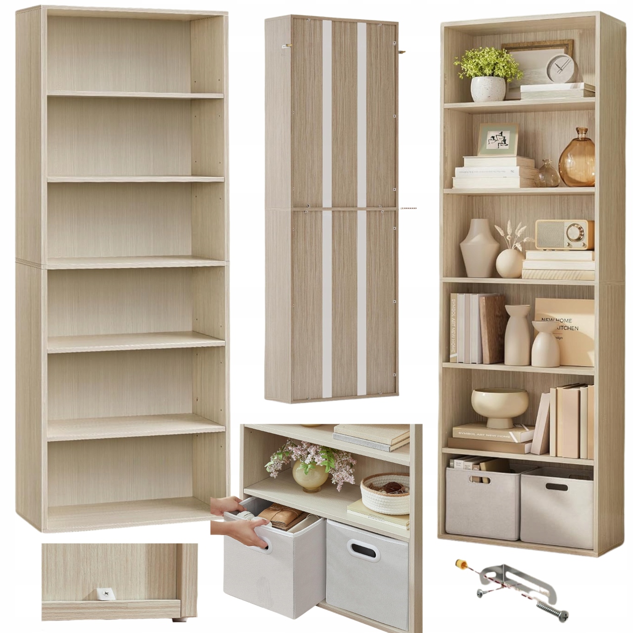 Rohová polica Regál Otvorená Industriálny rustikálny do obývačky na knihy