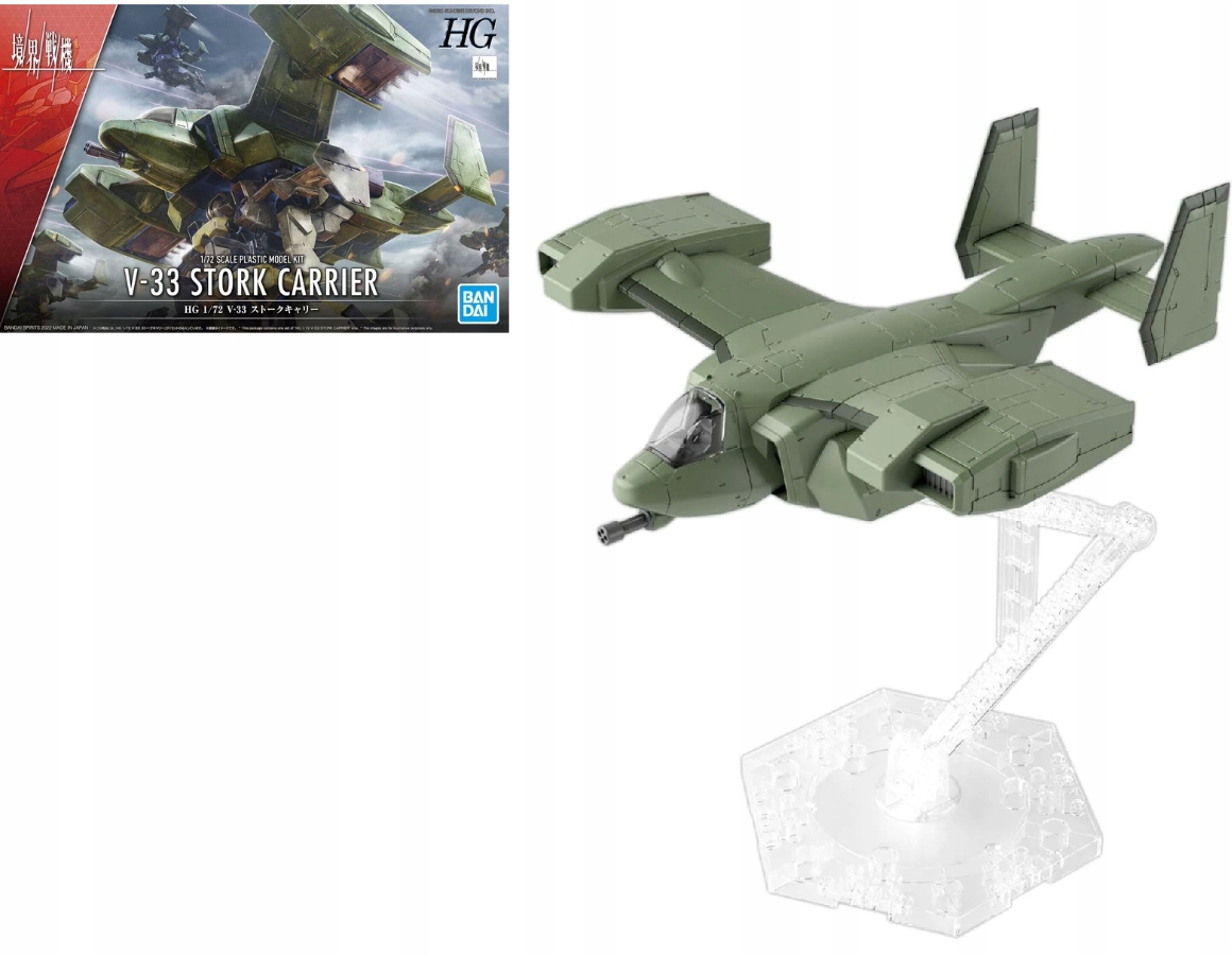 Gundam Hg 1/72 V-33 Stork Carrier Model