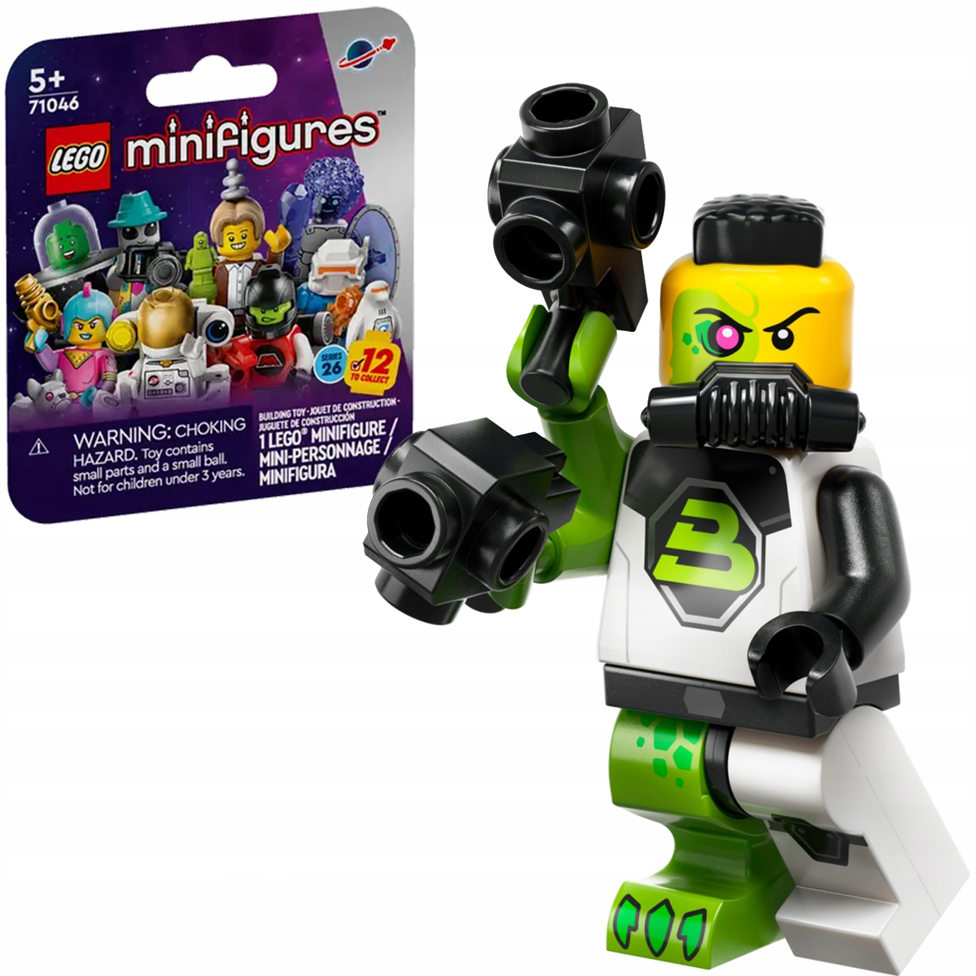 Lego Minifigures 71046 Kosmos Seria 26 Mutant Blacktronu