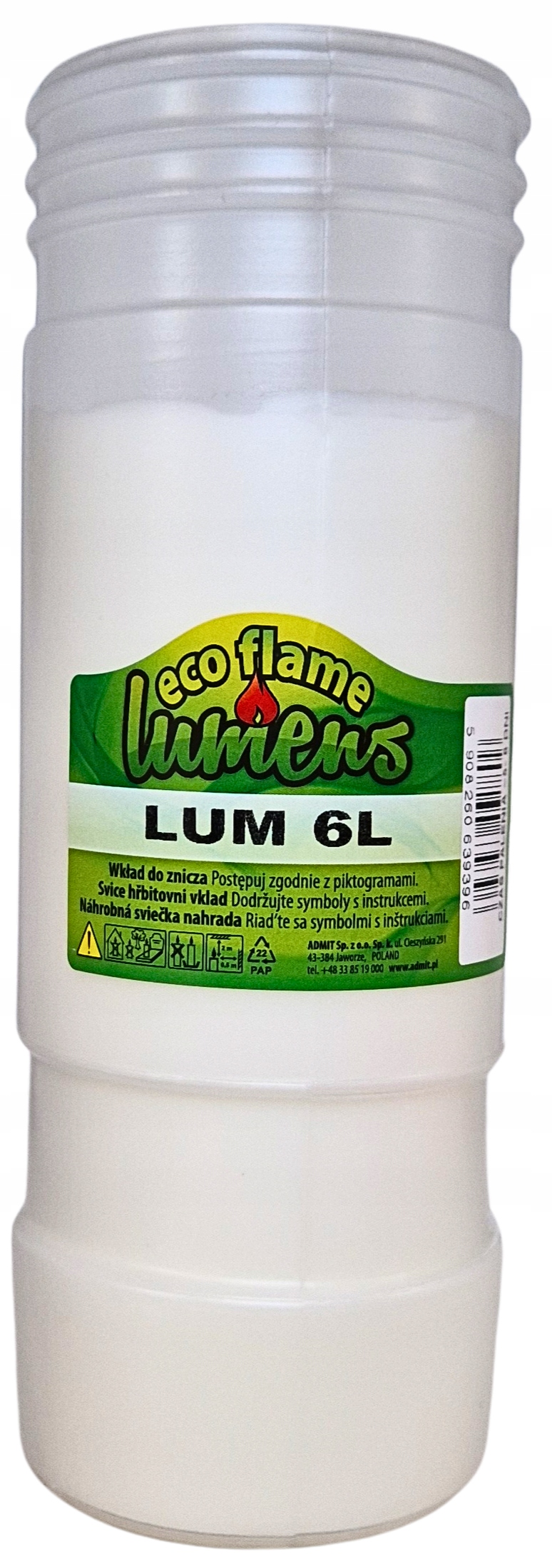 Wkład parafinowy Lumens - do 6 dni palenia