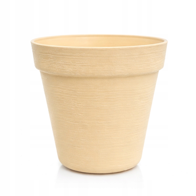 10 x Doniczka w Stylu LOFT 12 cm, Eko, UV Odporna, Kość Słoniowa