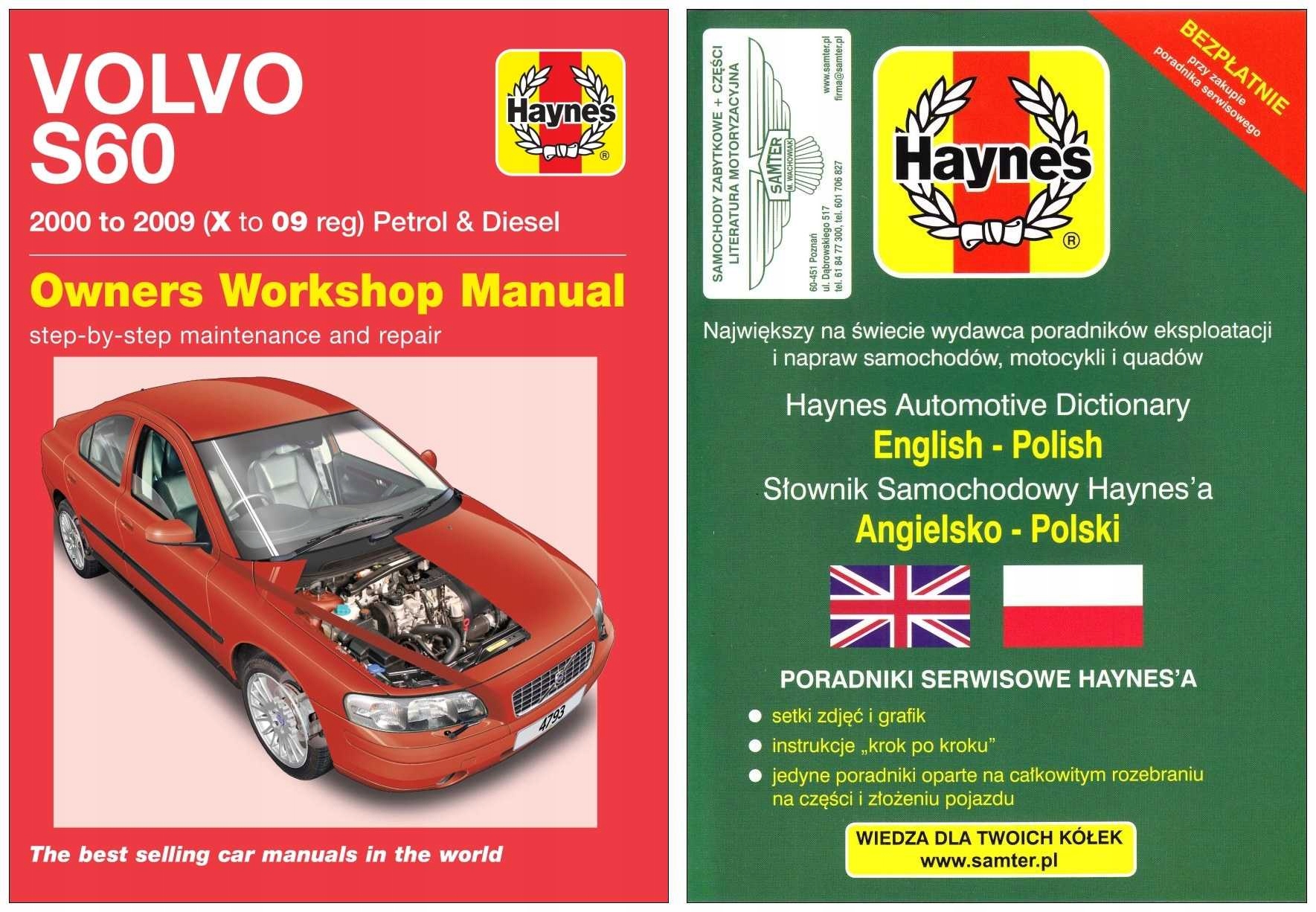 Volvo S60 (2000-2009) instrukcja napraw Haynes +GRATIS 24h
