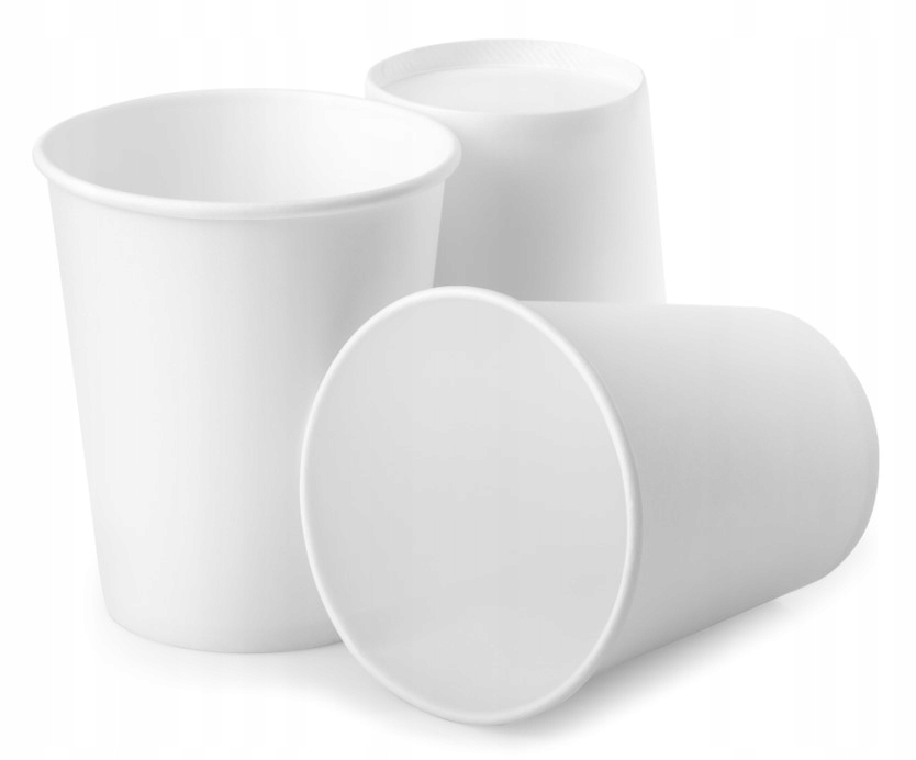 

Kubki papierowe Białe kawa herbata 250ml 100szt