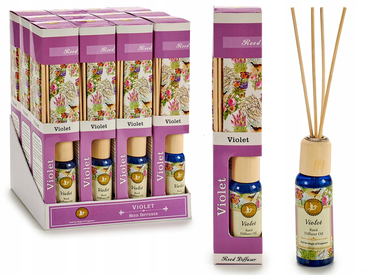 Sada 12 Aroma Difuzérů S Tyčinkami, Sada Fialky, Dům
