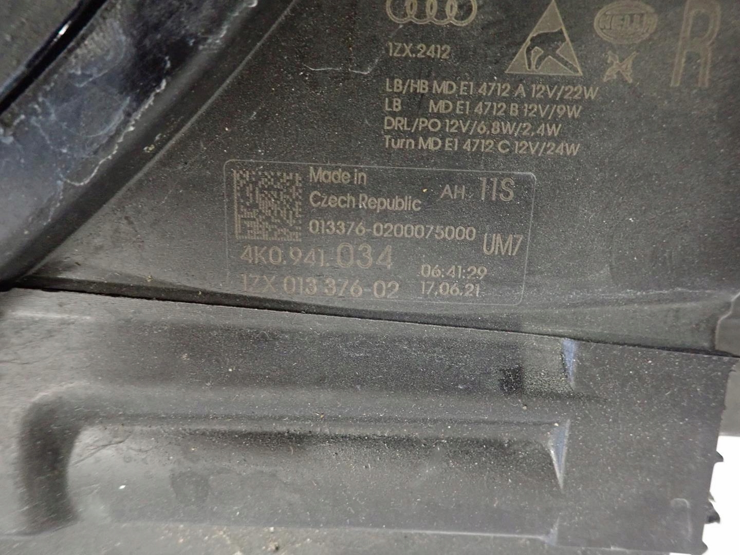 light front front right AUDI A6 C8 2018- FULL LED 4K0941034