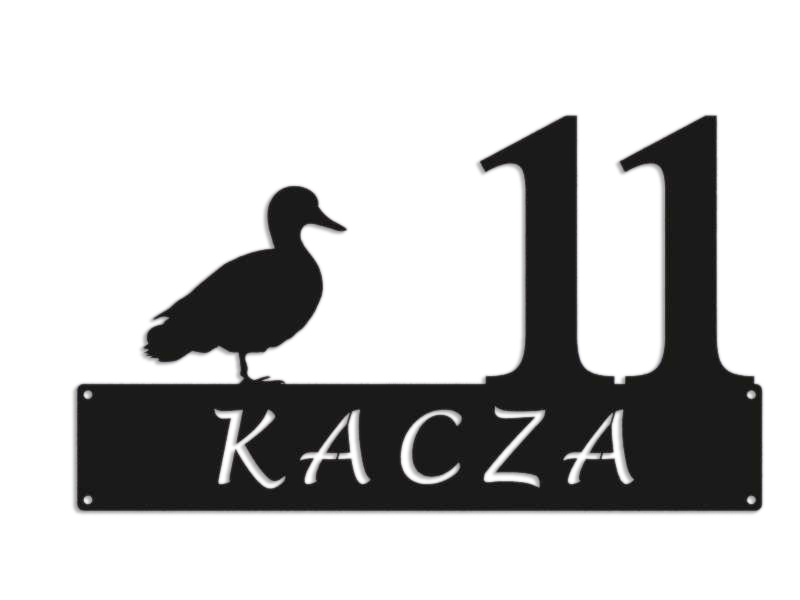 Číslo Na Dom 80 cm Tabuľa Adresa Ocel 2 mm ul. Kacza