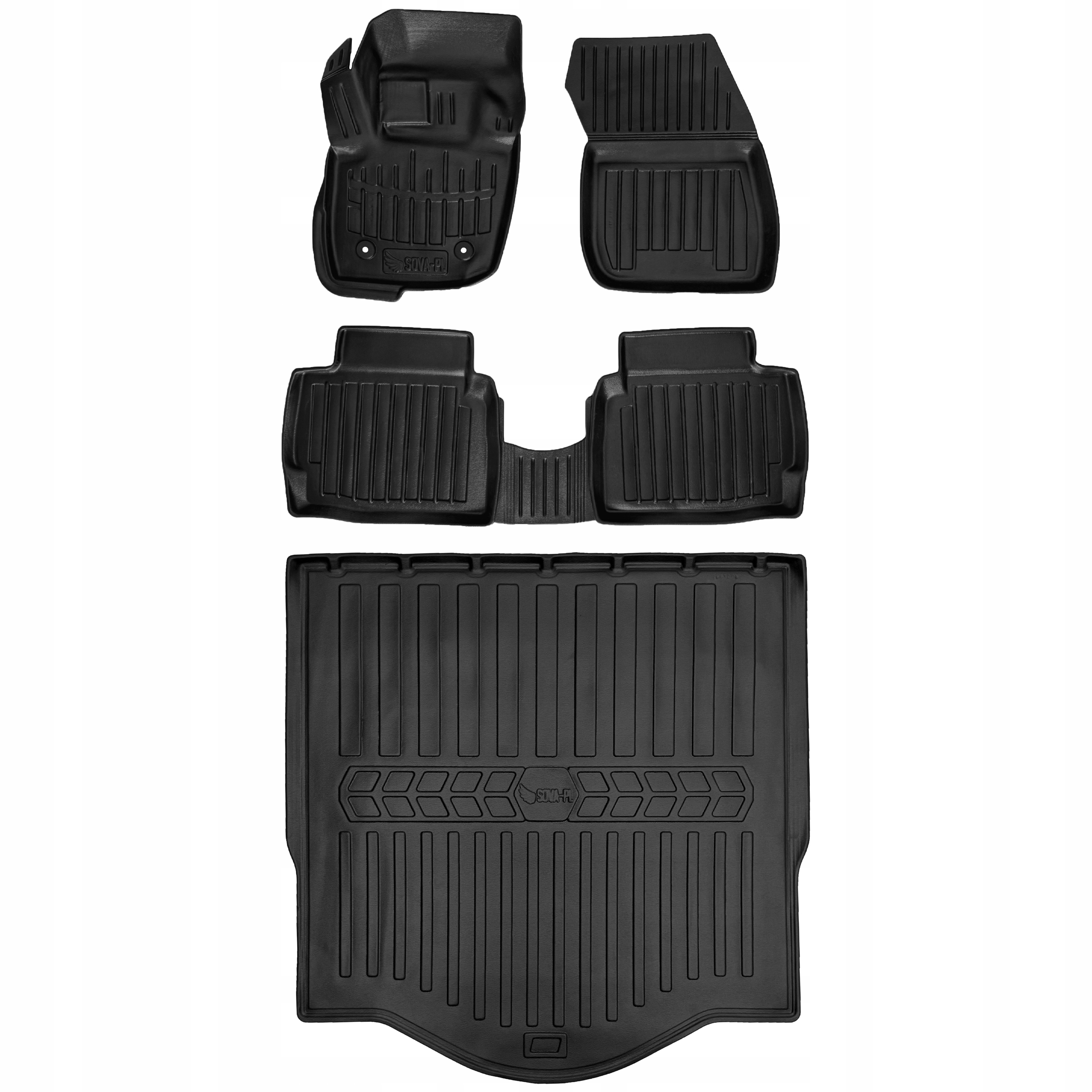 Zestaw 3D dywaniki i mata Ford Mondeo V (2014-2022) kombi, odległość międ=>