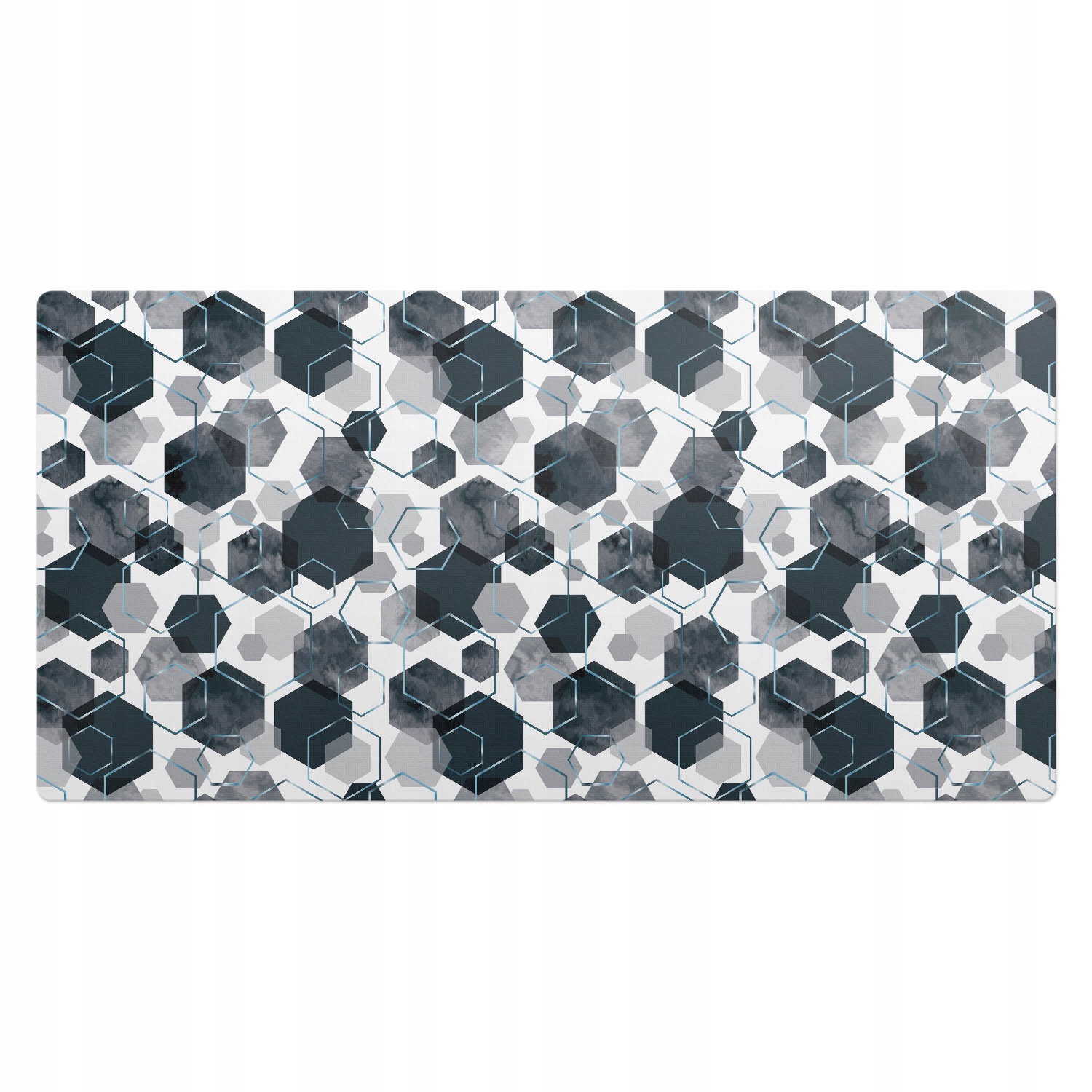 Podkładka gamingowa pod mysz i klawiaturę Geometryczne heksagony 100x50 cm