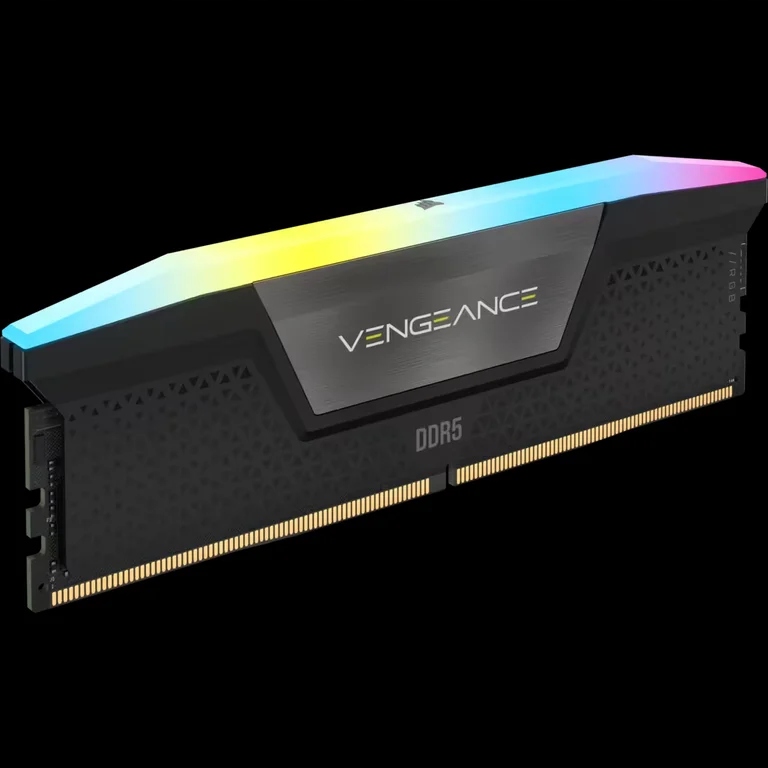 CORSAIR VENGEANCE RGB DDR5 32GB (2 x 16GB) DDR5 6400 CL36-48-48-104 1.35V Intel XMP - BLACK — 3