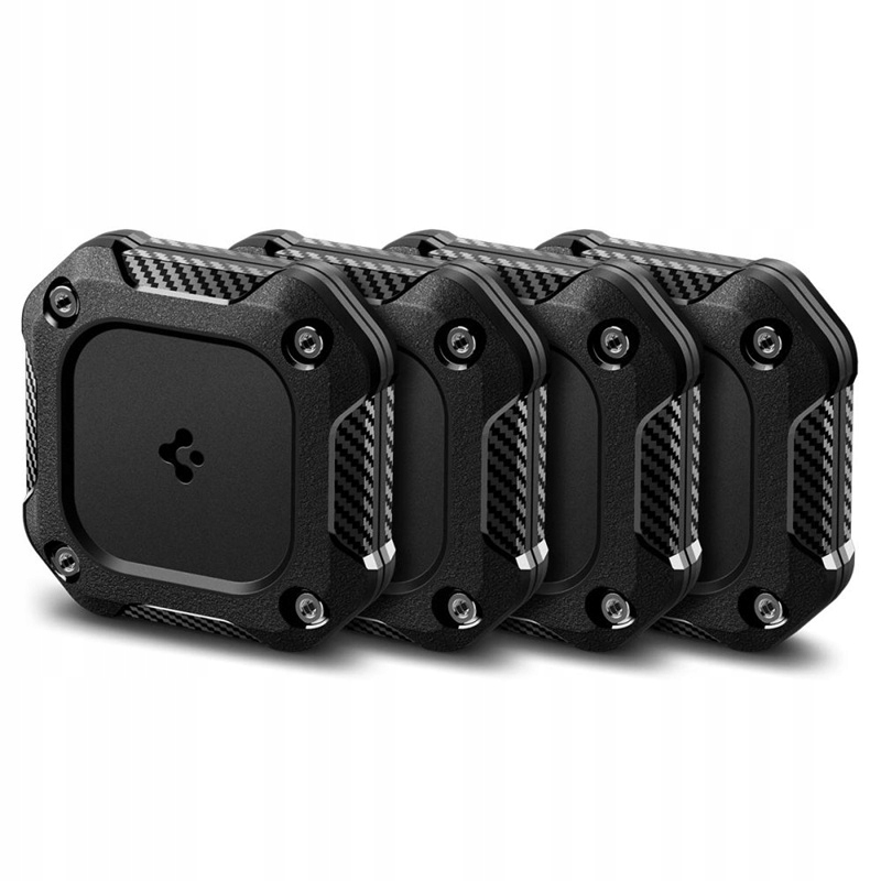 Etui Spigen Tough Armor do AirTag 1/2 Pancerna Obudowa na Lokalizator 4szt