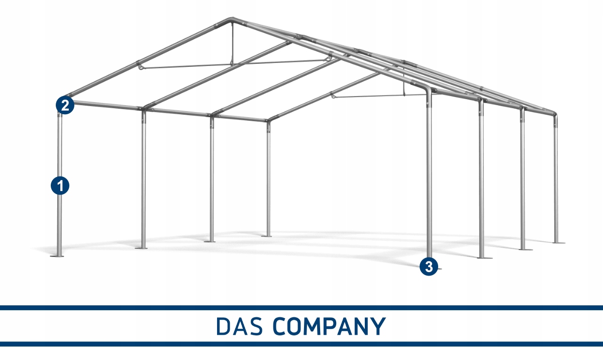 Namiot STANDARD 4x6 magazynowy RÓŻNE KOLORY Szerokość 4 m