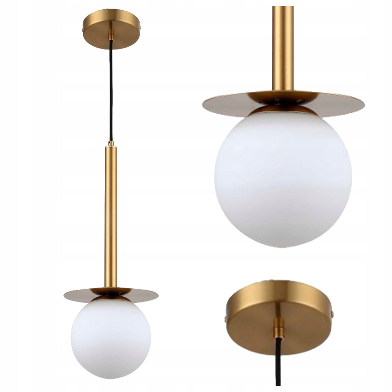 Závěsná Lampa Roma 1 Zlatá 1XE14 Minimalistická 125 CM Light Prestige