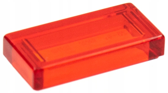 

Lego 3069b Tile Płytka 1x2 trans czerwon Nowa (1g)