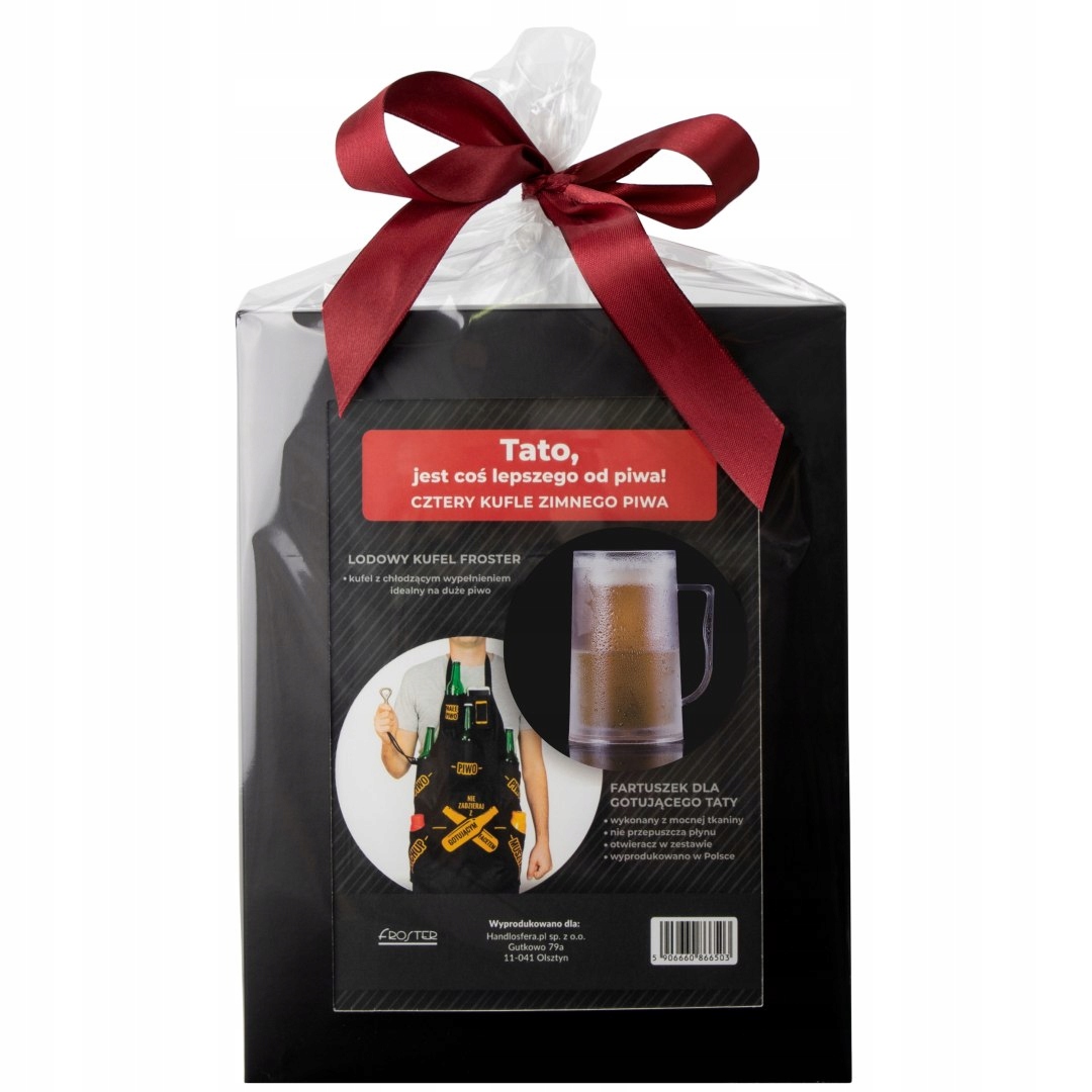 Ledový Pivní Sklenice a zástěra pro vařícího tatínka