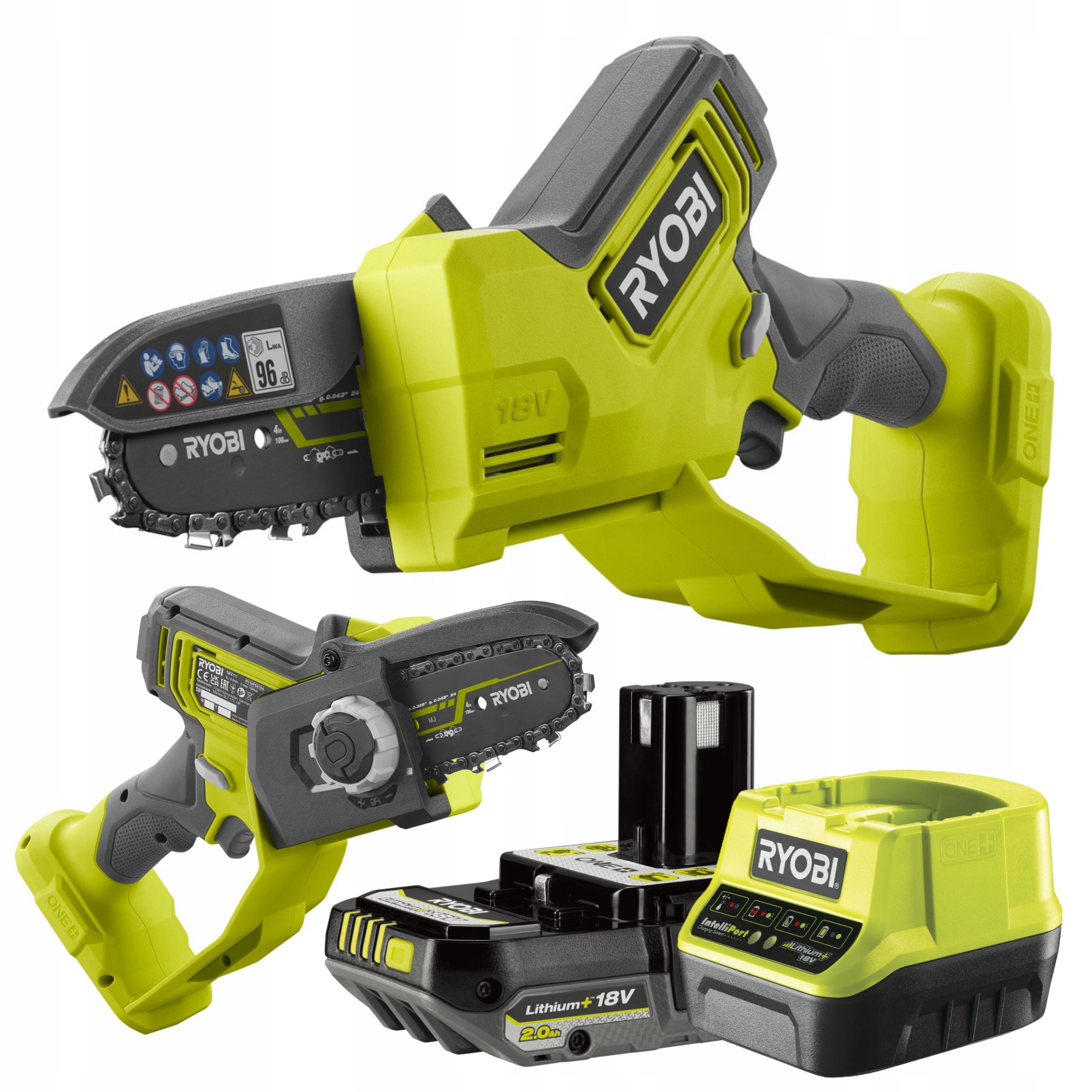 Ryobi Pila Na Větve RY18PSX10A +2Ah.