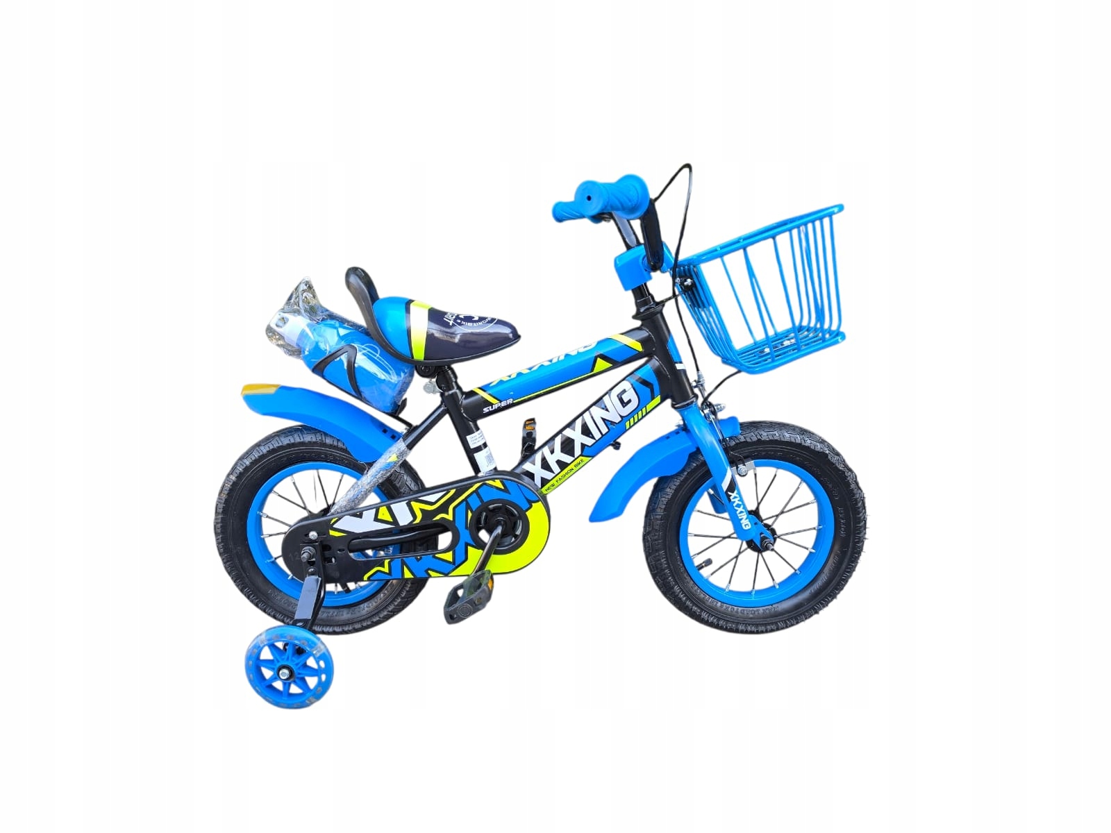 Rower Dziecięcy Rowerek 12 Cali Dla Dziecka Chłopca Koszyk Niebieski