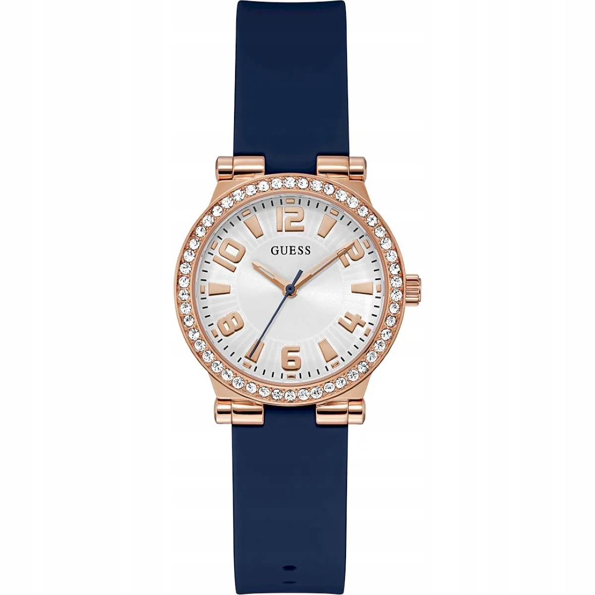 Guess na tmavě modrém řemínku GW0844L3