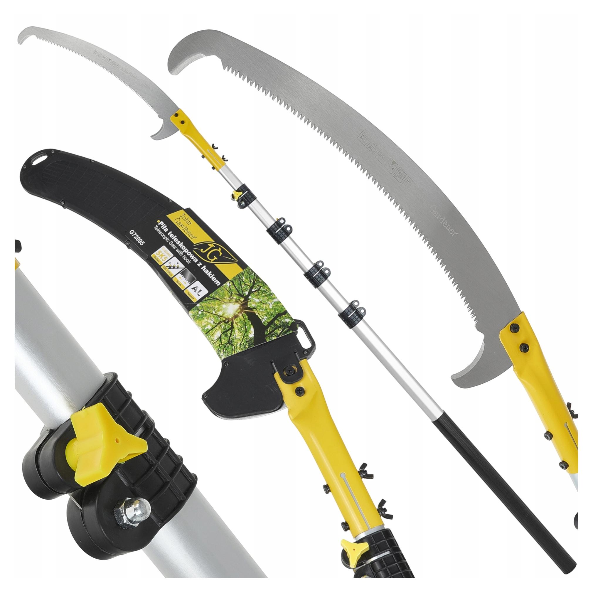 Piła Do Cięcia Drewna Gałęzi Z Hakiem Na Wysięgniku Trzonek Teleskopowy 5,5