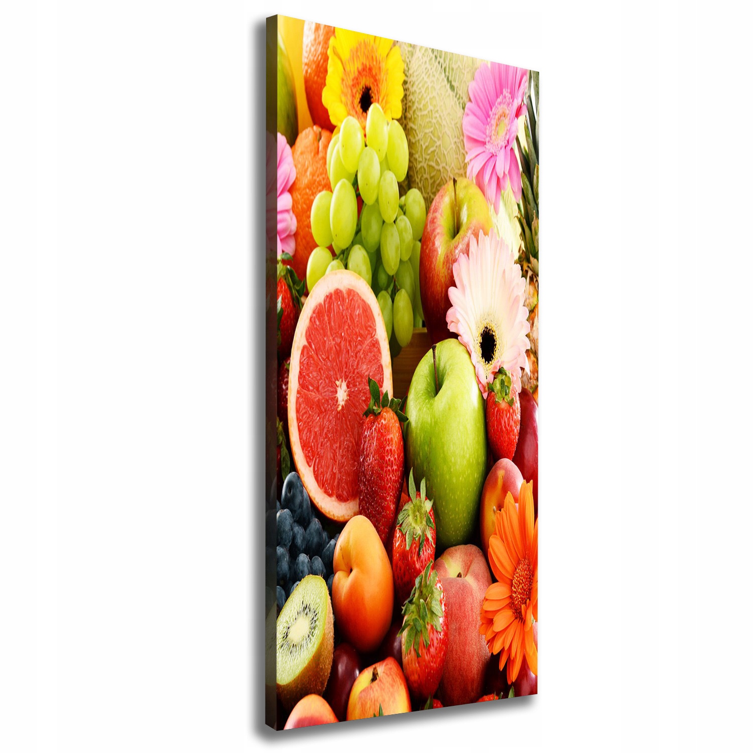 

Foto obraz na płótnie Owoce i kwiaty 50x125 cm