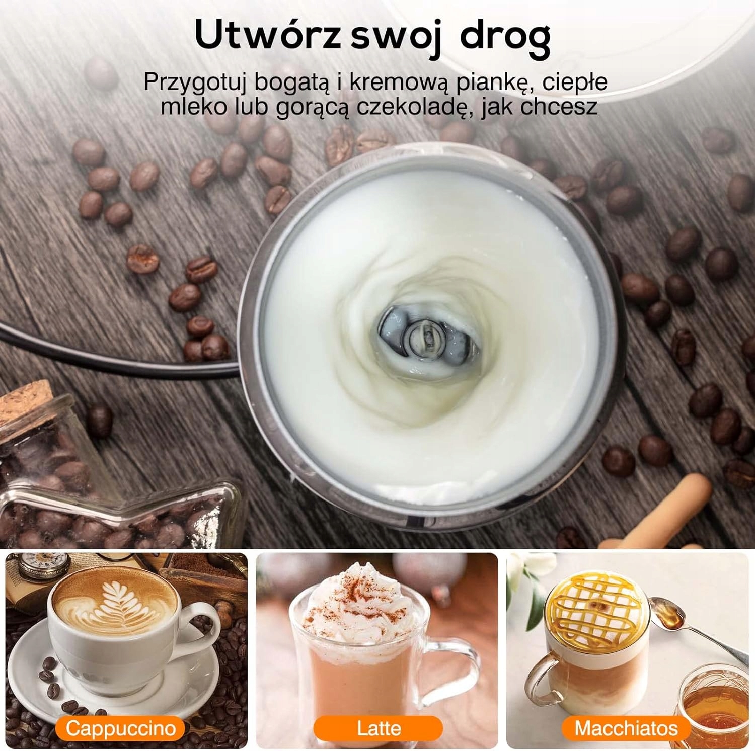 Spieniacz do mleka BURNNOVE MMF-9401 Zasilanie sieciowe