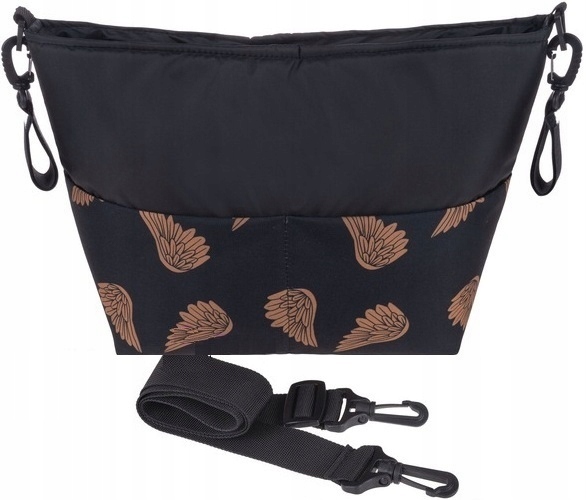 TORBA DO WÓZKA UNIWERSALNY ORGANIZER 2W1+ ZACZEPY Wysokość 38 cm