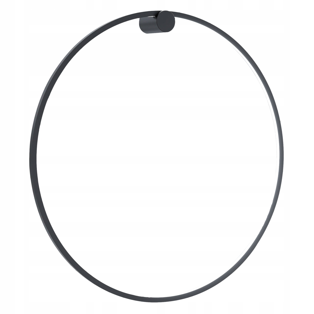 Koupelnové nástěnné svítidlo černé Led 46W Ø80 cm Saturno Milagro