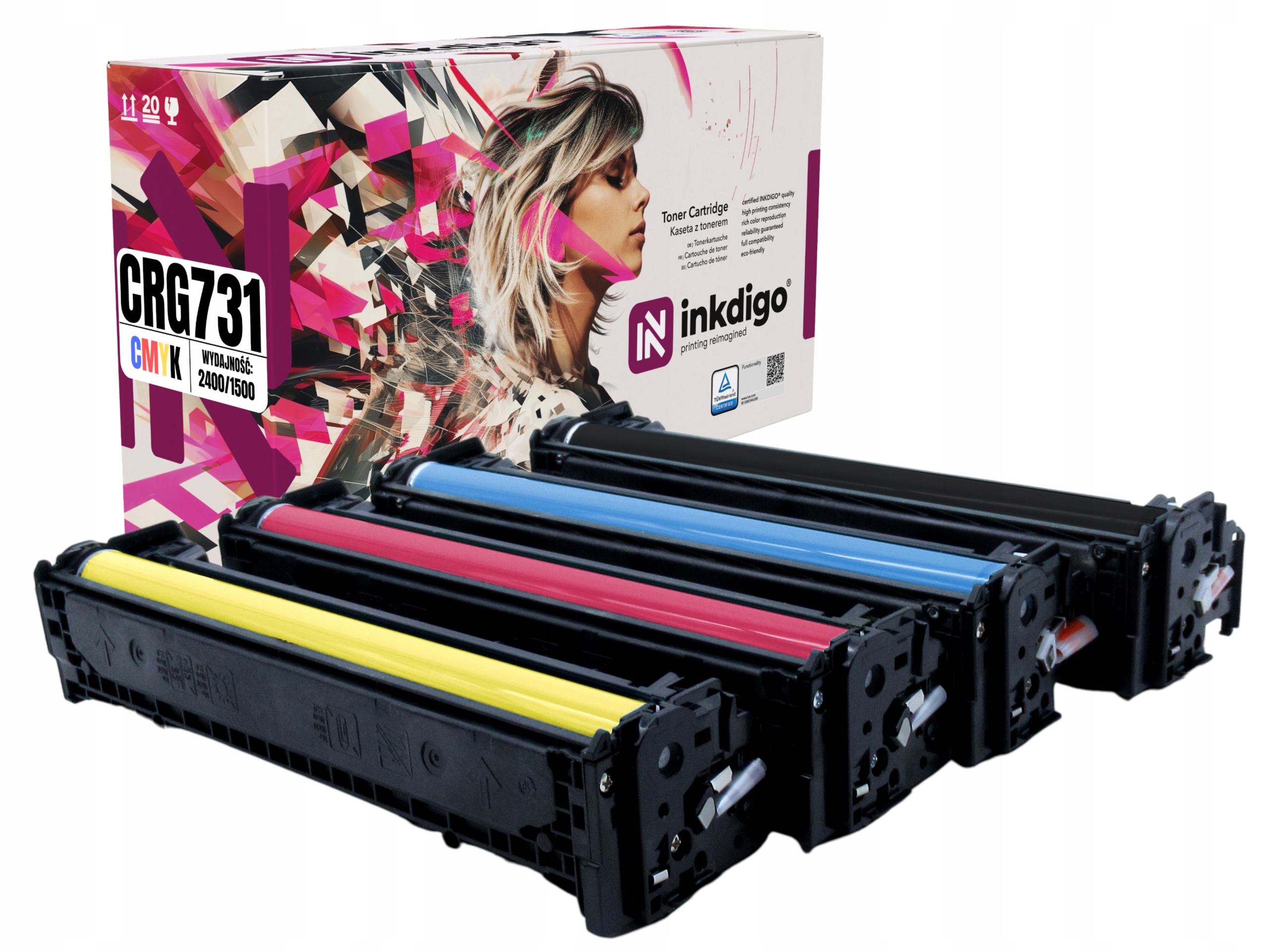 Tonery CRG-731 Cmyk 731 do tiskárny Canon MF628Cw
