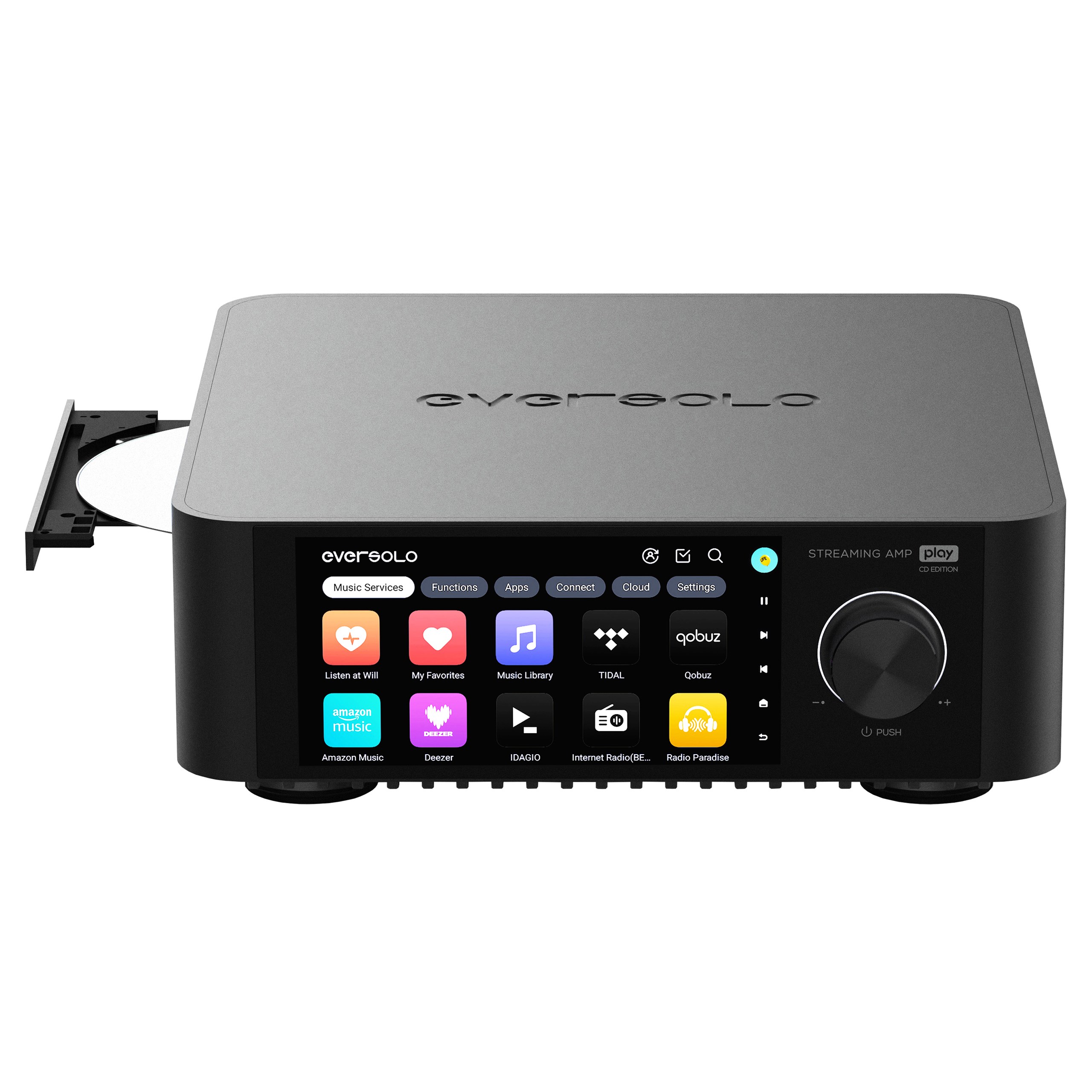 EVERSOLO PLAY CD EDITION WZMACNIACZ STEREO / ODTWARZACZ CD / STREAMER WI-FI