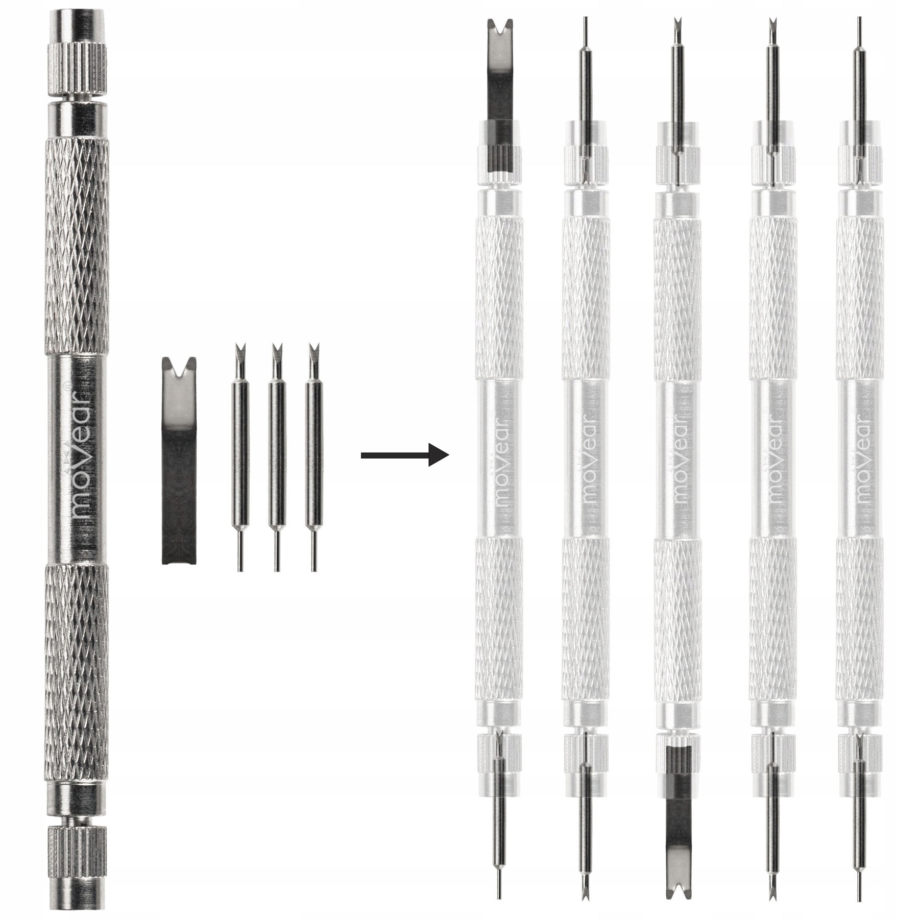 Narzędzie do wymiany pasków teleskopów stal wymienne końcówki MOVEAR Marka moVear