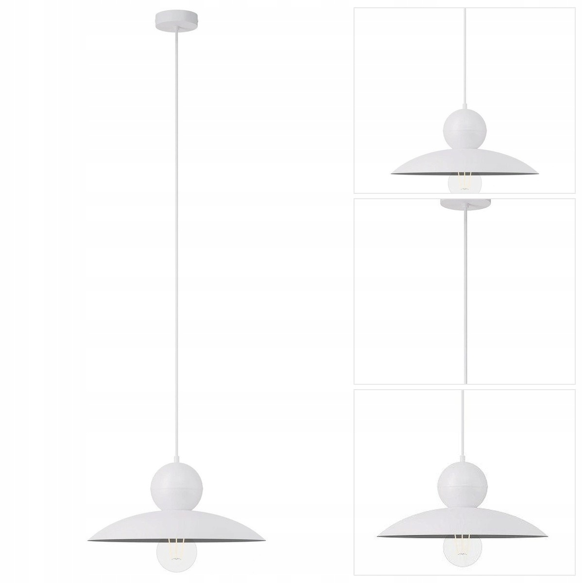 Závěsná lampa bílá Mosaic geometrická konstrukce v obývacím pokoji Sigma Lighting