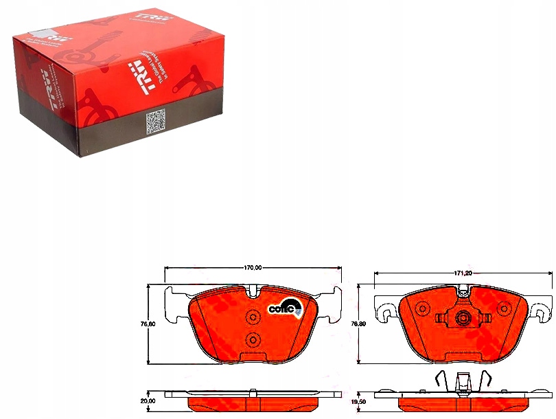 Brzdové Destičky Bmw Přední E70 E71 X5 X6 08- Trw