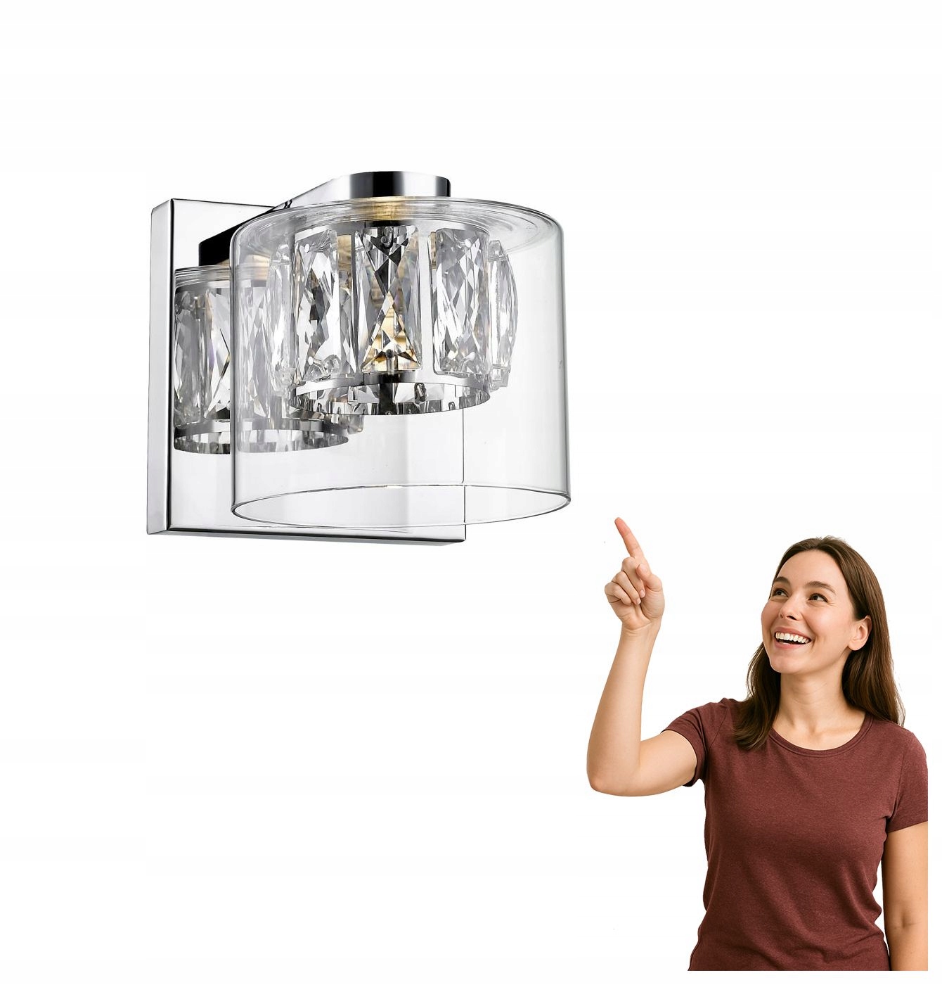 Led nástenné svietidlo Gem W0389-01A-B5AC Zuma Line