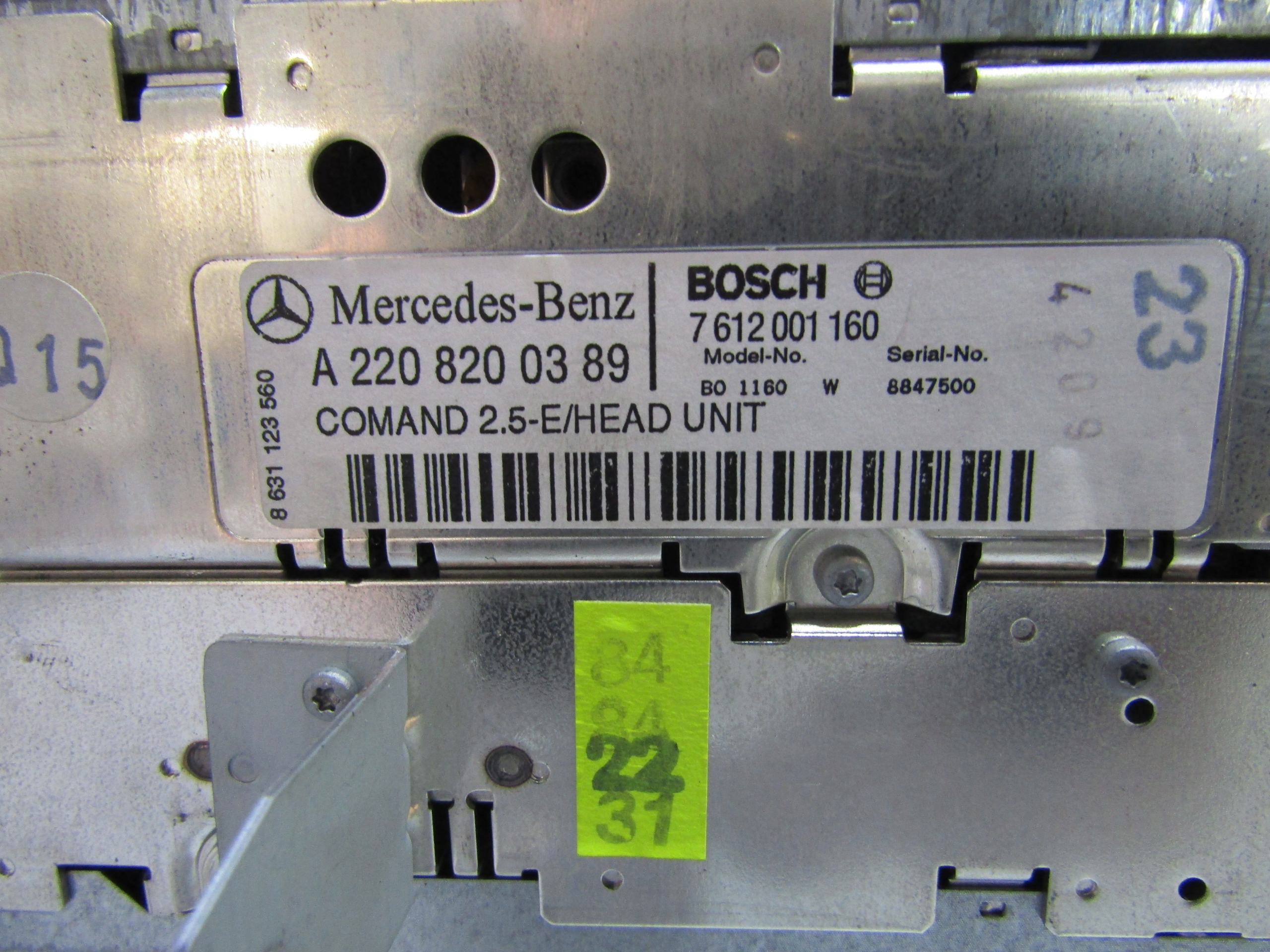 RADIO RADIOODTWARZACZ MERCEDES S W220 A2208200389 Typ samochodu Samochody osobowe