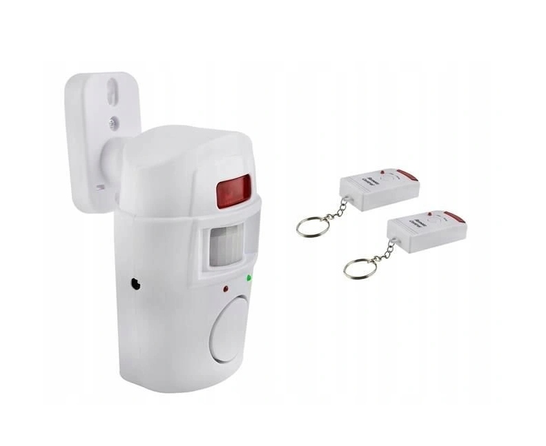 

Alarm Bezprzewodowy Czujnik Ruchu + 2 Piloty 105dB
