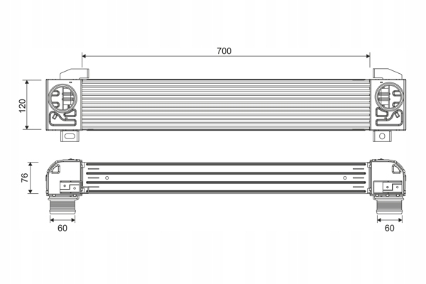 INTERCOOLER CITROEN Producent części Valeo