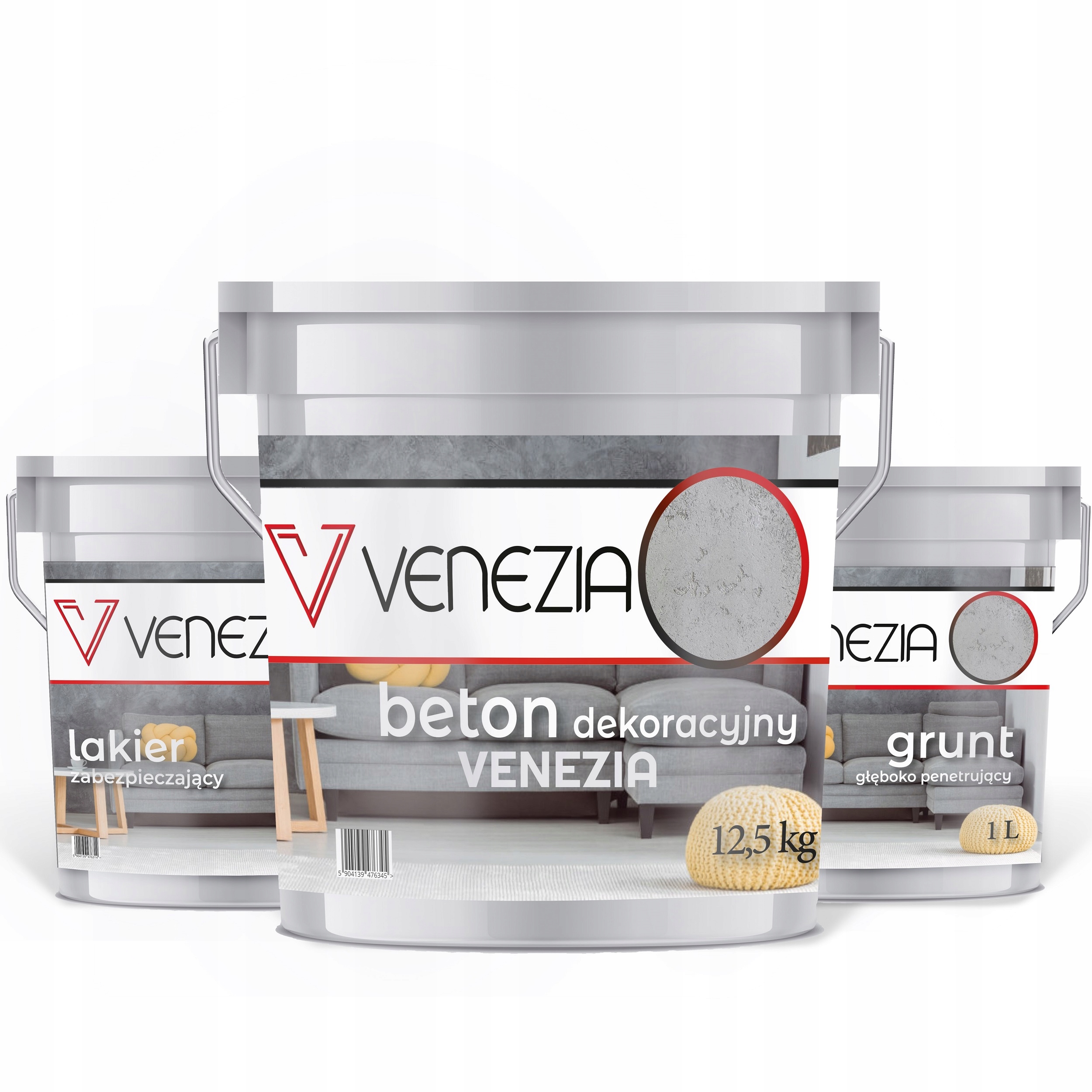 Beton Architektoniczny Włoski Tynk Dekoracyjny 14,5 kg Vvenezia