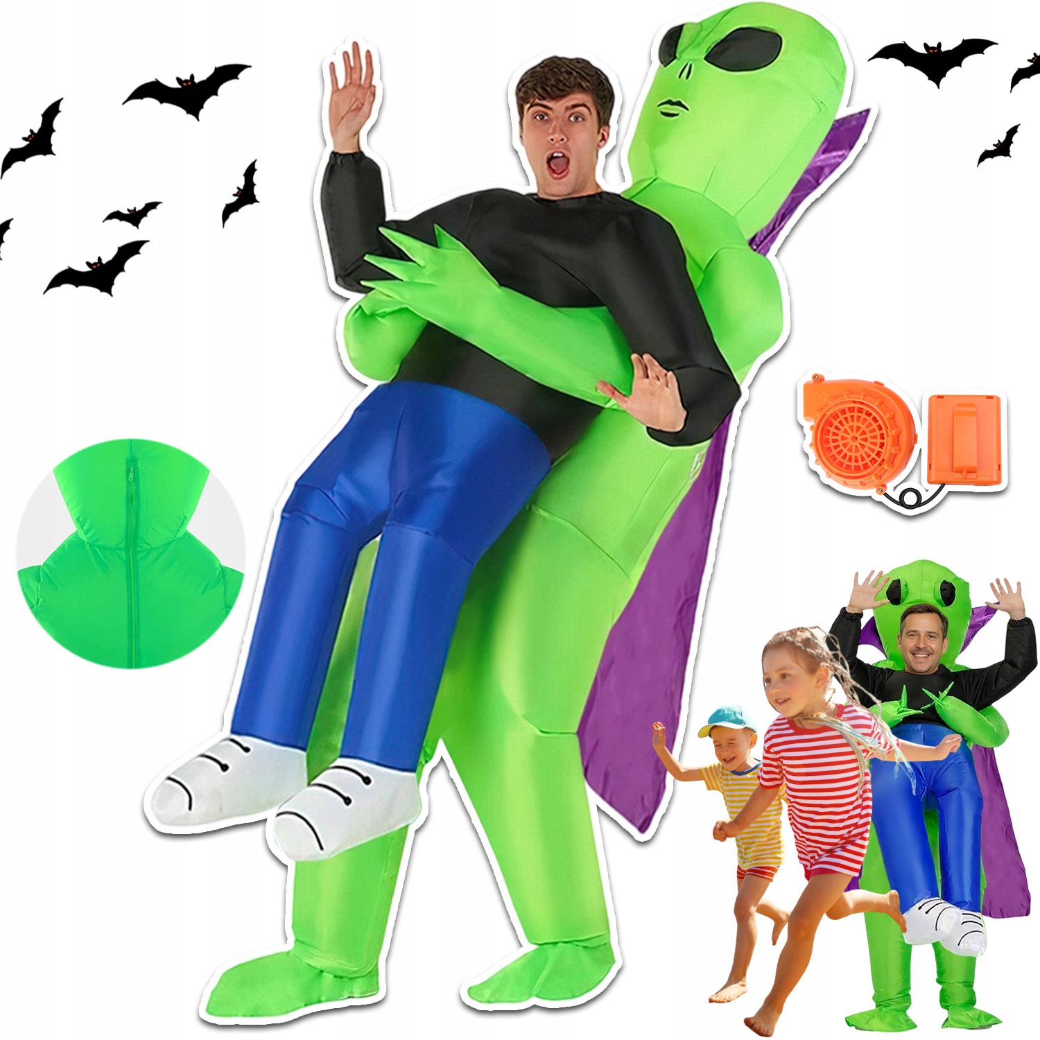 Kostým Nafukovací Kalhoty Nafukovací Cizí Dino Pro Dospělé Skládací Trvanlivé
